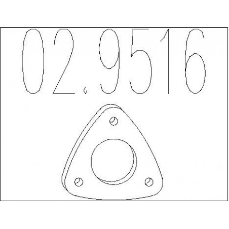Joint d'étanchéité (tuyau d'échappement) MTS