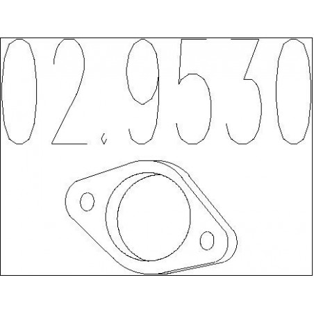 Joint d'étanchéité (tuyau d'échappement) MTS