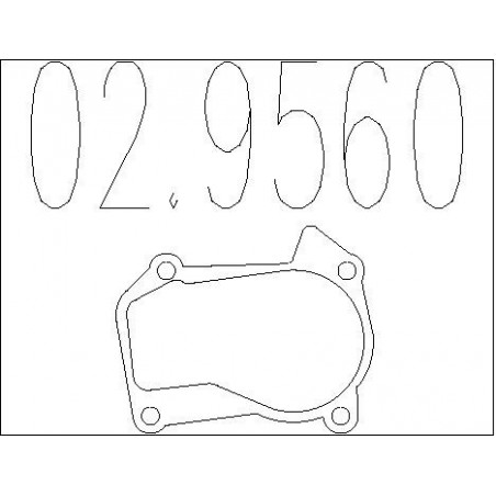 Joint d'étanchéité (tuyau d'échappement) MTS