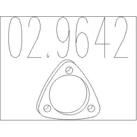 Joint d'étanchéité (tuyau d'échappement) MTS