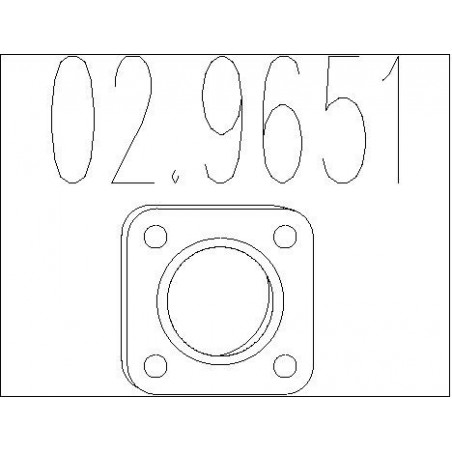 Joint d'étanchéité (tuyau d'échappement) MTS