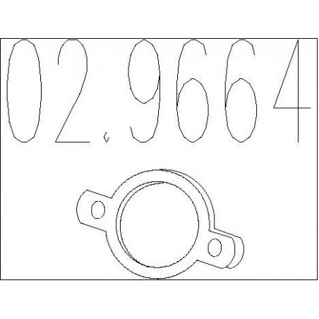 Joint d'étanchéité (tuyau d'échappement) MTS