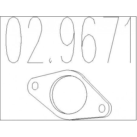Joint d'étanchéité (tuyau d'échappement) MTS