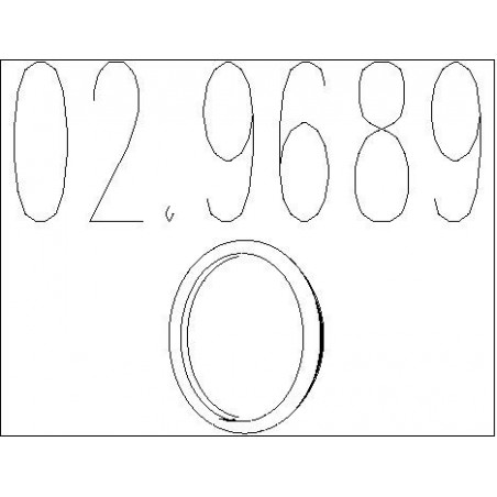 Joint d'étanchéité (tuyau d'échappement) MTS