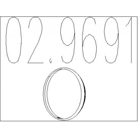 Bague d'étanchéité (tuyau d'échappement) MTS