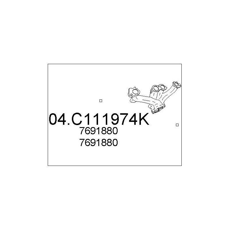 Tuyau d'échappement MTS