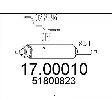 Filtre à particules (échappement) MTS