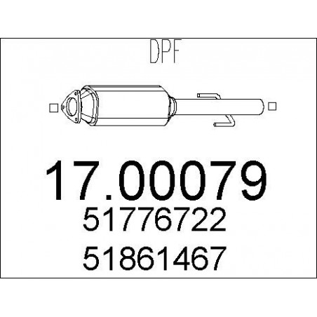 Filtre à particules (échappement) MTS