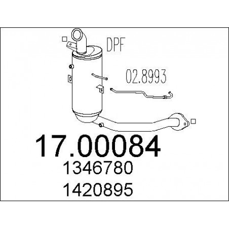 Filtre à particules (échappement) MTS