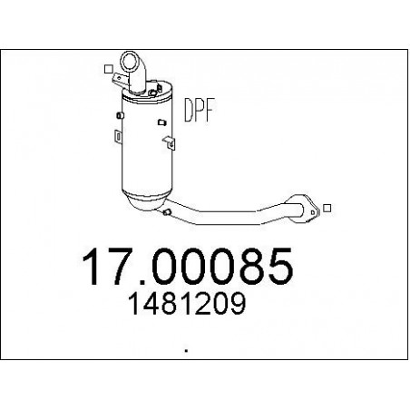 Filtre à particules (échappement) MTS