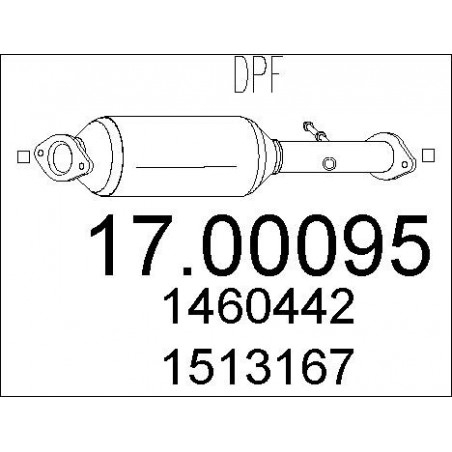 Filtre à particules (échappement) MTS