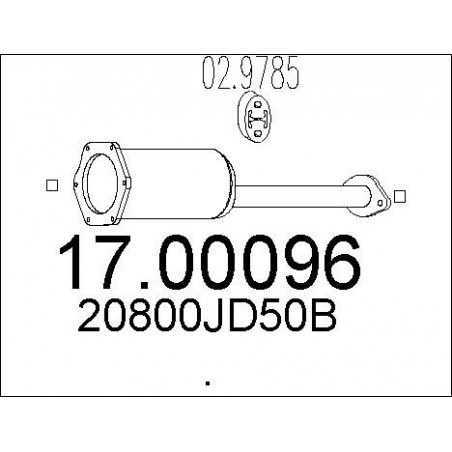 Filtre à particules (échappement) MTS