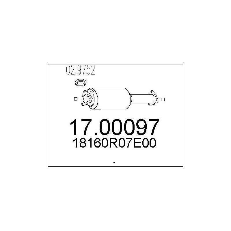 Filtre à particules (échappement) MTS