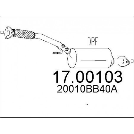 Filtre à particules (échappement) MTS