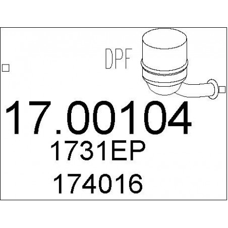 Filtre à particules (échappement) MTS