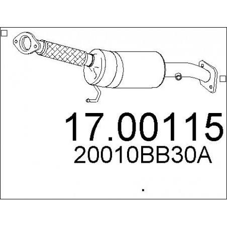 Filtre à particules (échappement) MTS