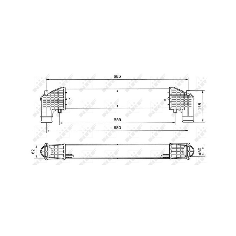 Intercooler (échangeur d'air) NRF
