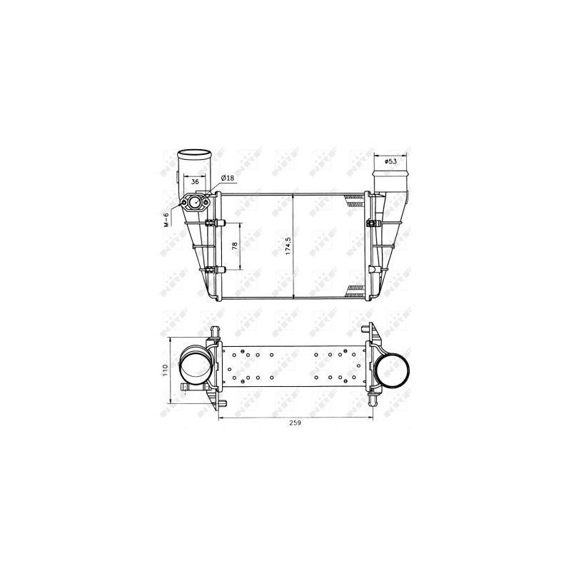 Intercooler (échangeur d'air) NRF