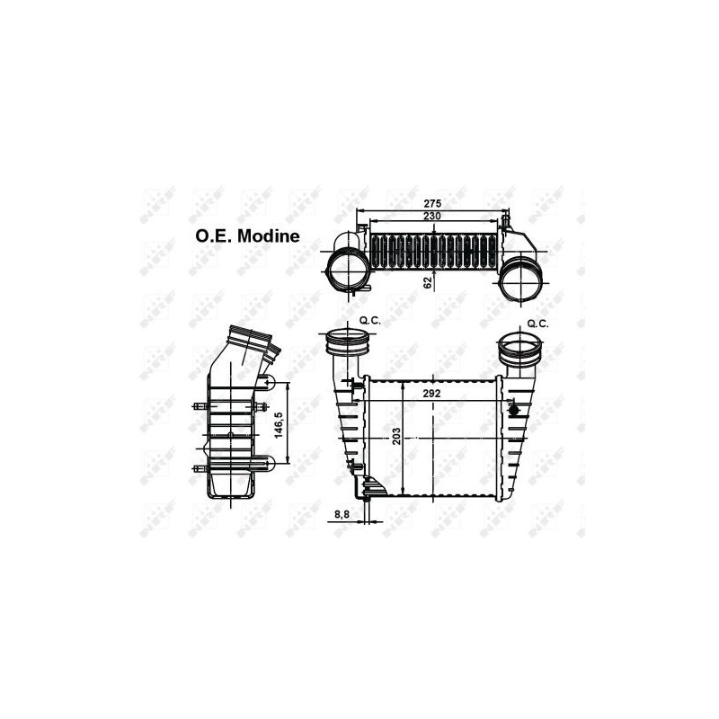 Intercooler (échangeur d'air) NRF