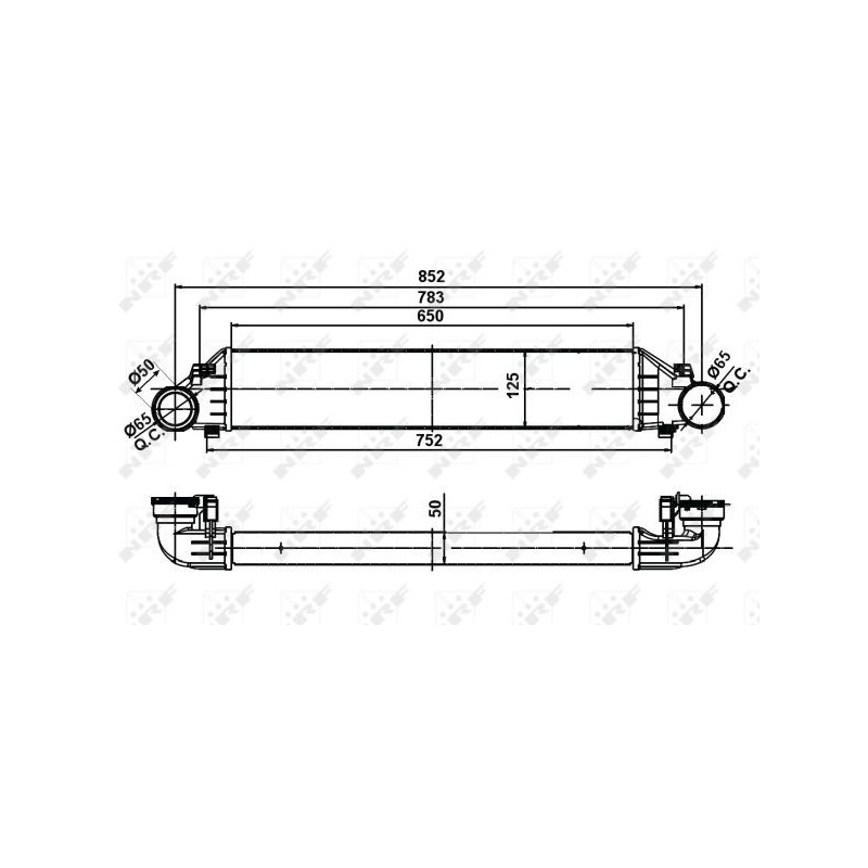 Intercooler (échangeur d'air) NRF