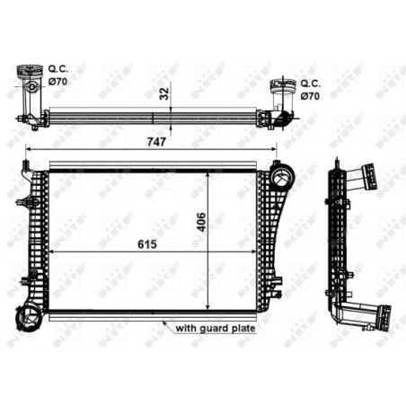Intercooler (échangeur d'air) NRF