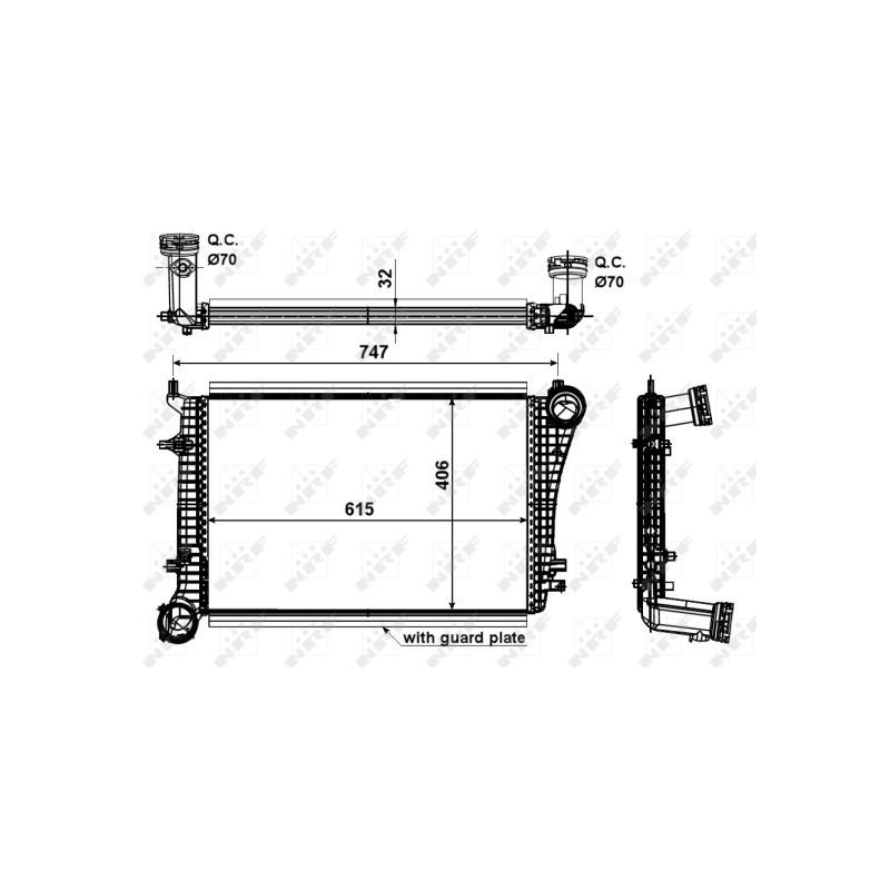 Intercooler (échangeur d'air) NRF