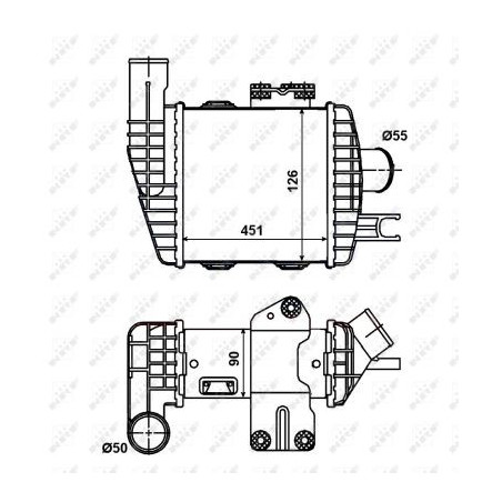 Intercooler (échangeur d'air) NRF