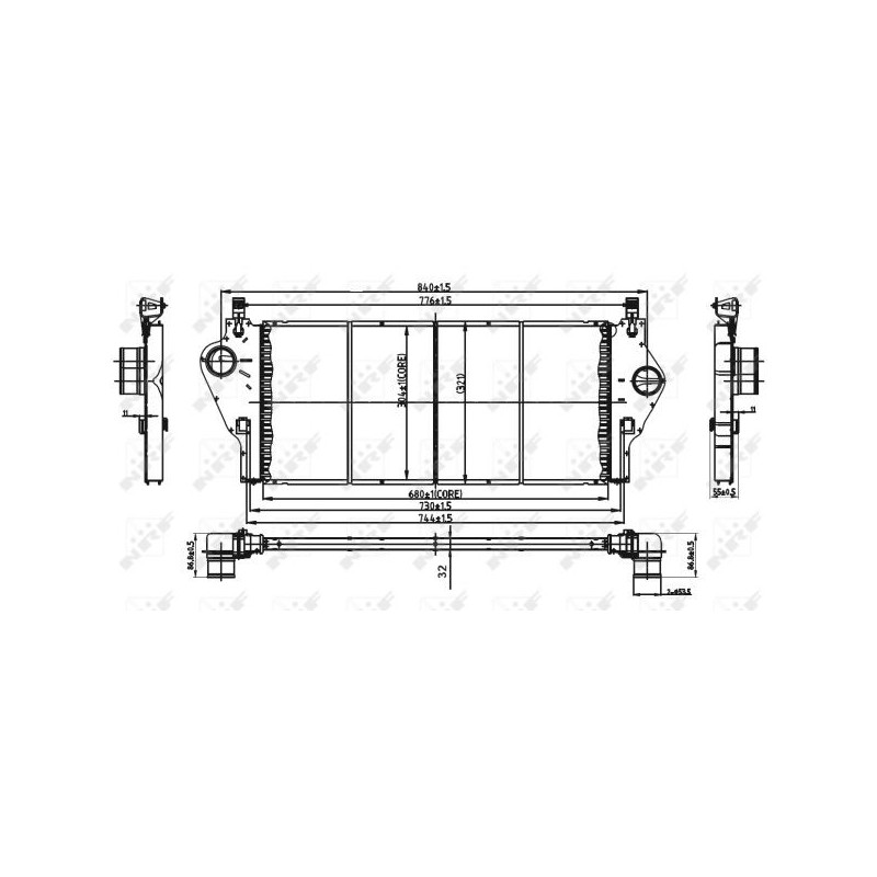 Intercooler (échangeur d'air) NRF