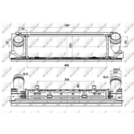 Intercooler (échangeur d'air) NRF