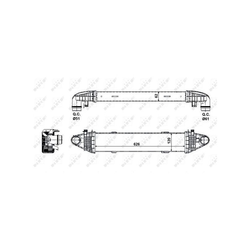 Intercooler (échangeur d'air) NRF