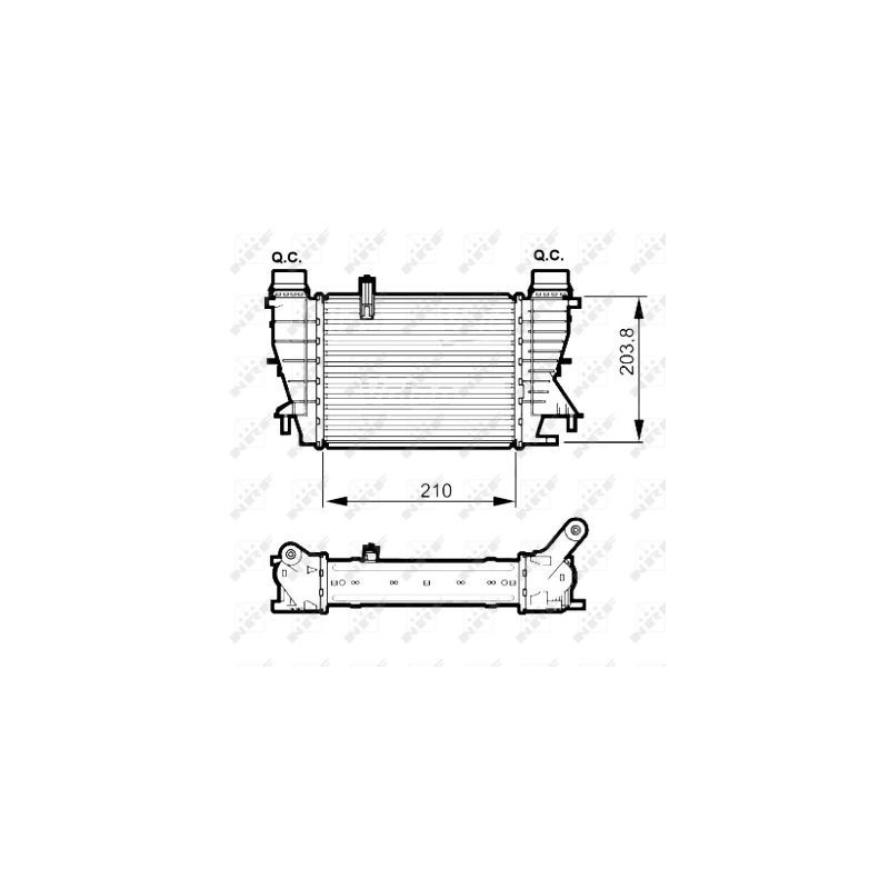 Intercooler (échangeur d'air) NRF