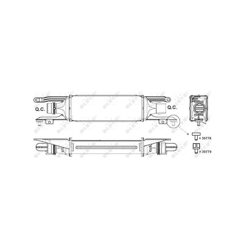 Intercooler (échangeur d'air) NRF