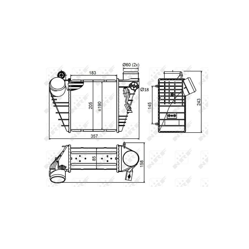 Intercooler (échangeur d'air) NRF