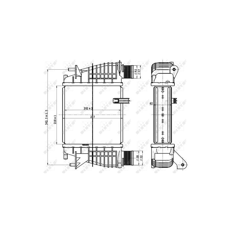 Intercooler (échangeur d'air) NRF