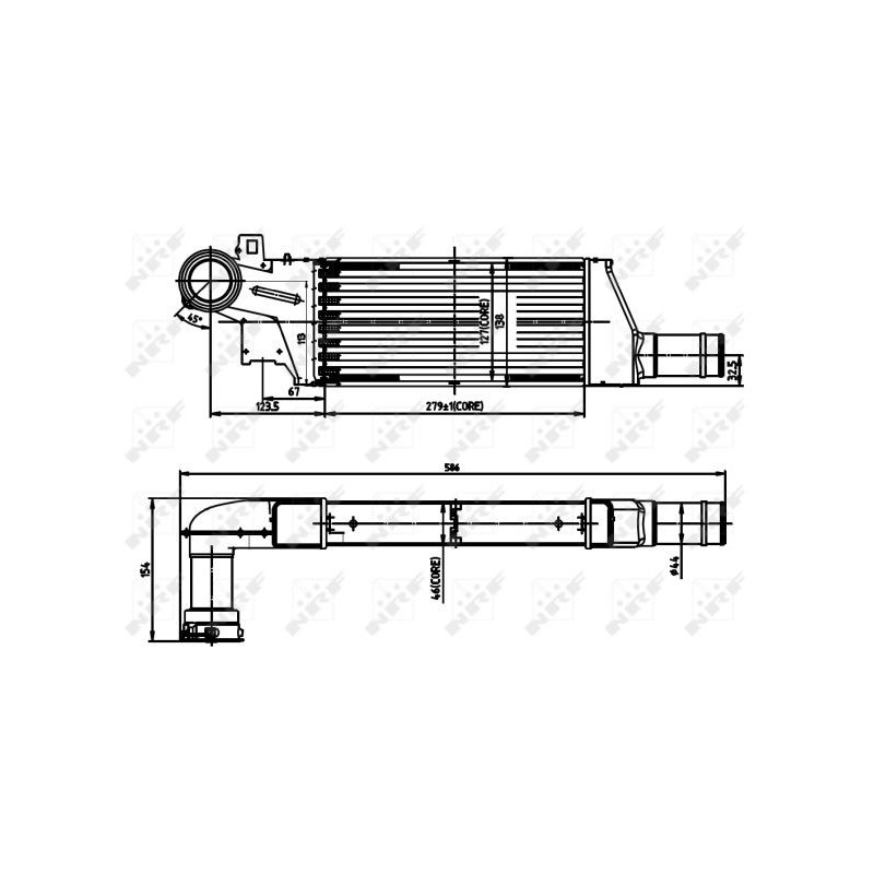 Intercooler (échangeur d'air) NRF