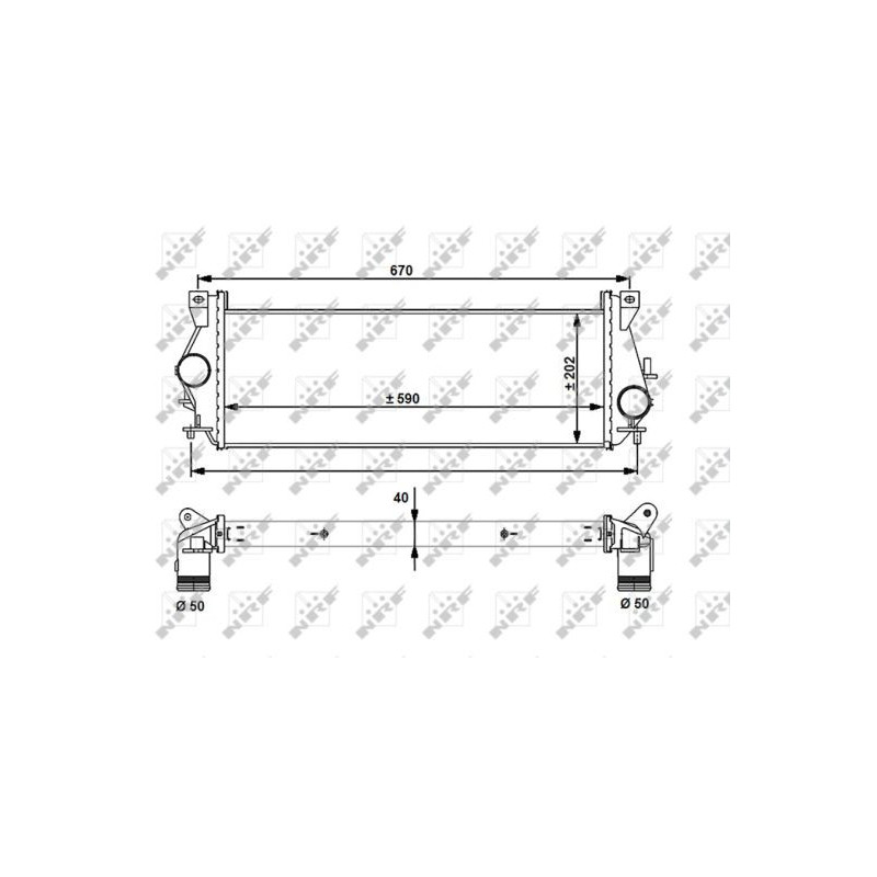 Intercooler (échangeur d'air) NRF