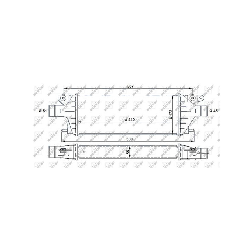 Intercooler (échangeur d'air) NRF
