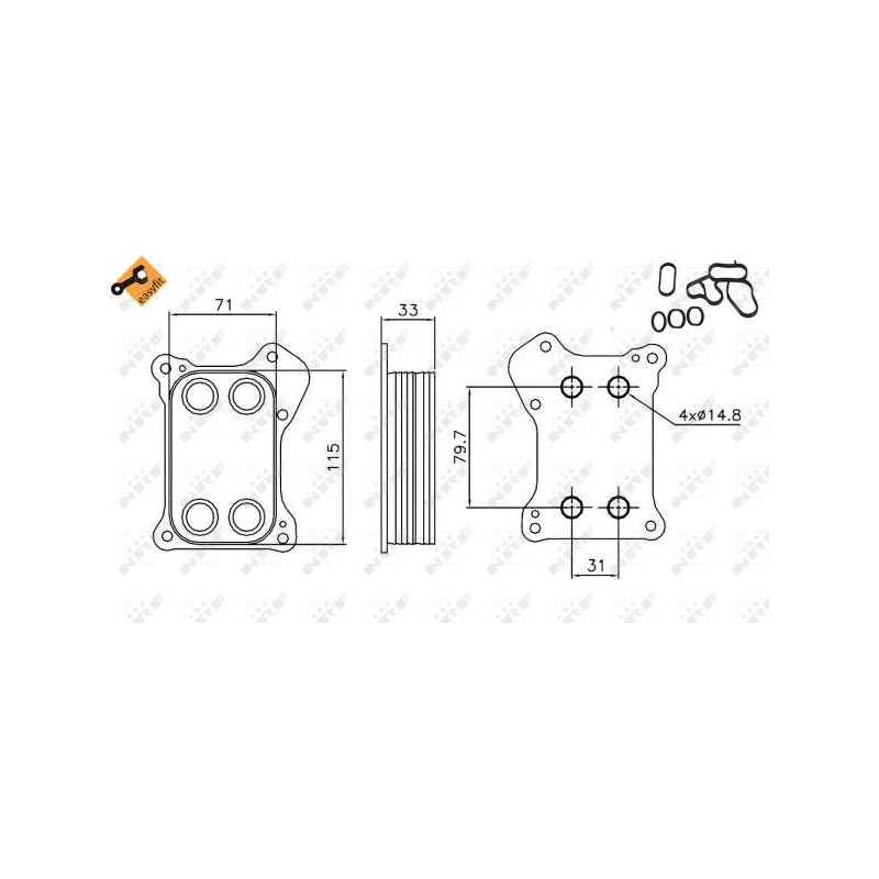 Radiateur d'huile NRF