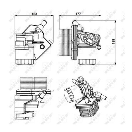 Boîtier (filtre à huile) NRF