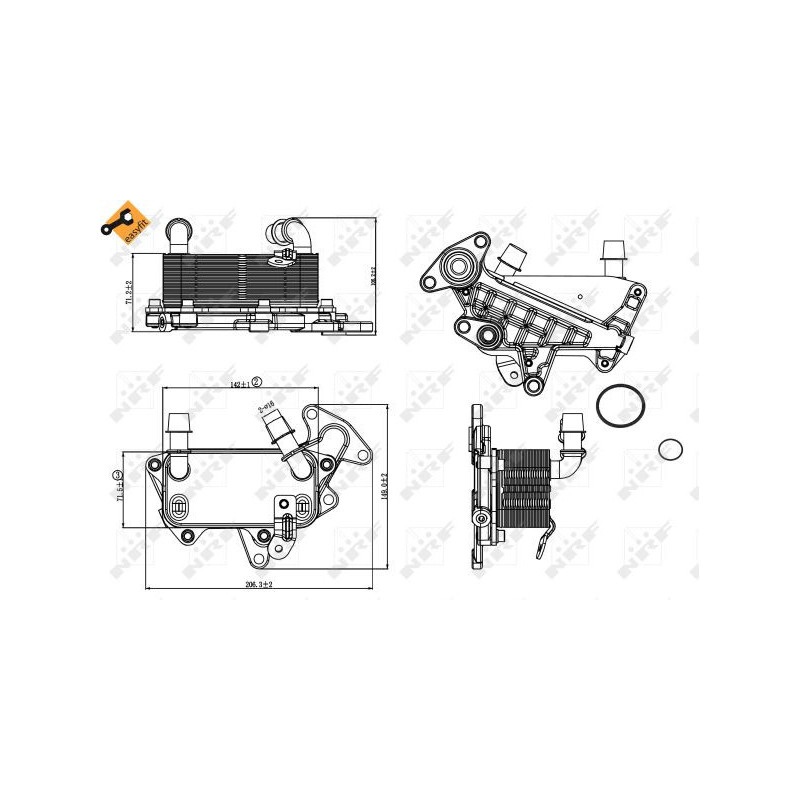 Radiateur d'huile de boite de vitesse automatique NRF