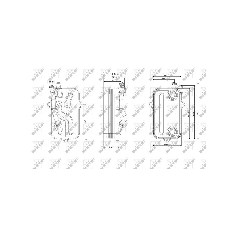 Radiateur d'huile de boite de vitesse automatique NRF