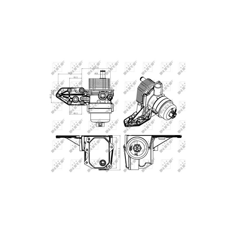 Boîtier (filtre à huile) NRF