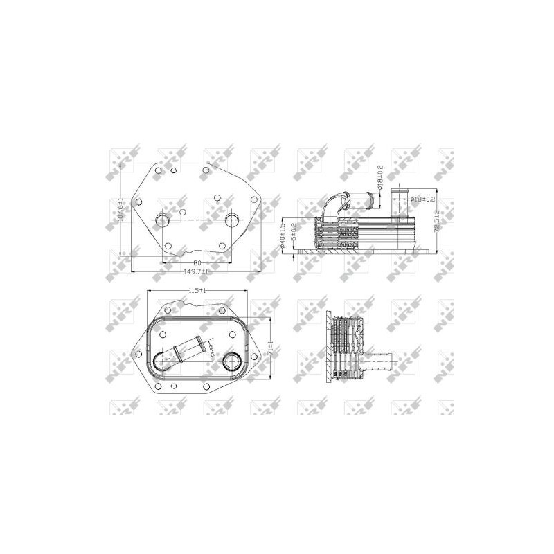 Radiateur d'huile NRF