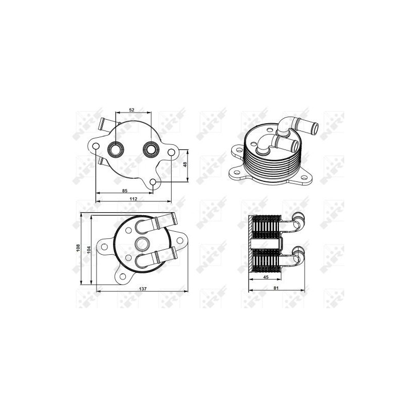Radiateur d'huile de boite de vitesse automatique NRF