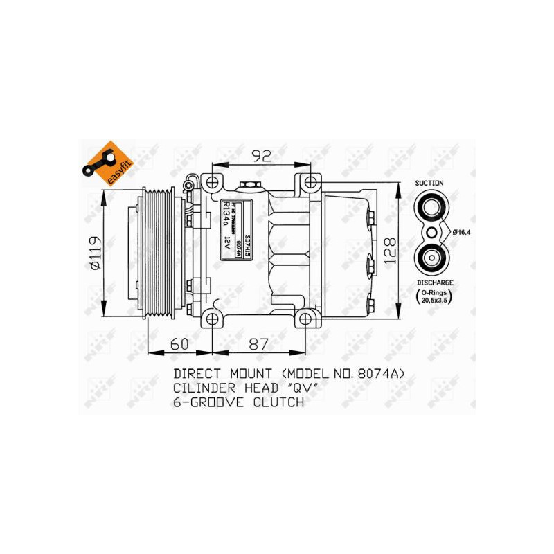 Compresseur de climatisation NRF