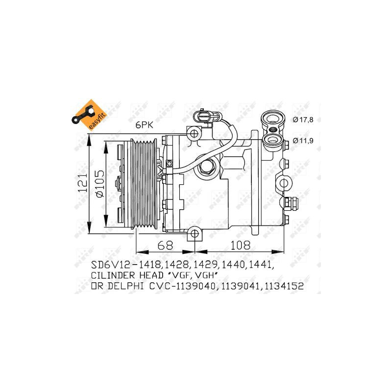 Compresseur de climatisation NRF