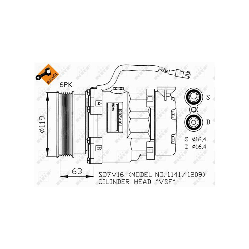 Compresseur de climatisation NRF
