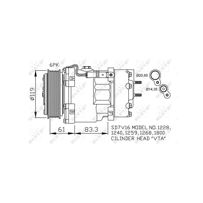 Compresseur de climatisation NRF