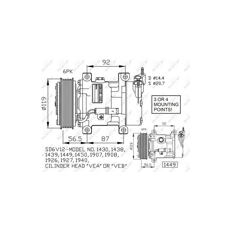 Compresseur de climatisation NRF