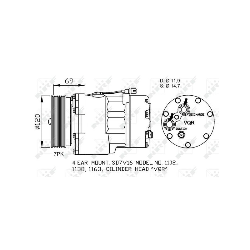 Compresseur de climatisation NRF
